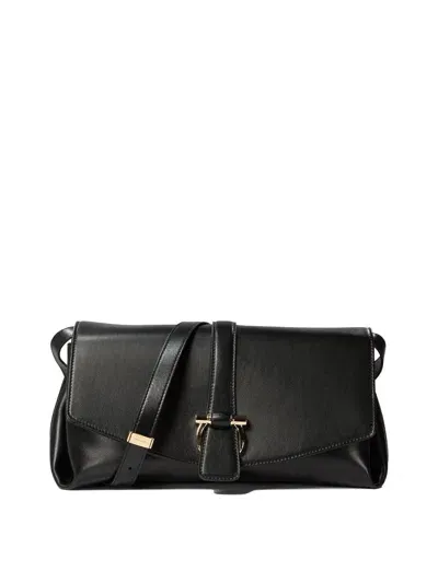 Ferragamo Salvatore  Crossbody Bag With Flap In Black