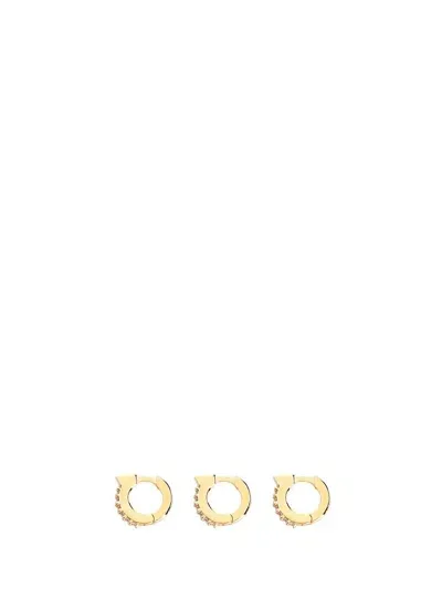 Ferragamo Salvatore  Gancio Stud Earrings In Gold