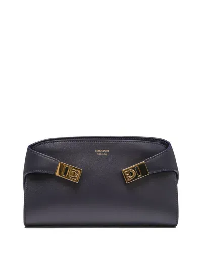 Ferragamo Salvatore  "hug" Crossbody Bag In Blue