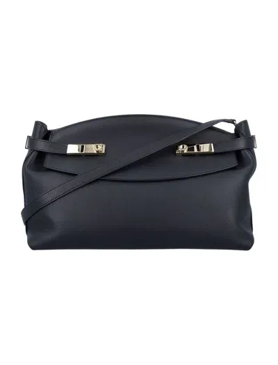 Ferragamo Salvatore  Hug Shoulder Bag In Black