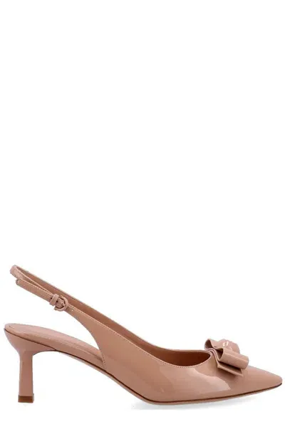 Ferragamo Salvatore  Karine Slingback Pumps In Pink