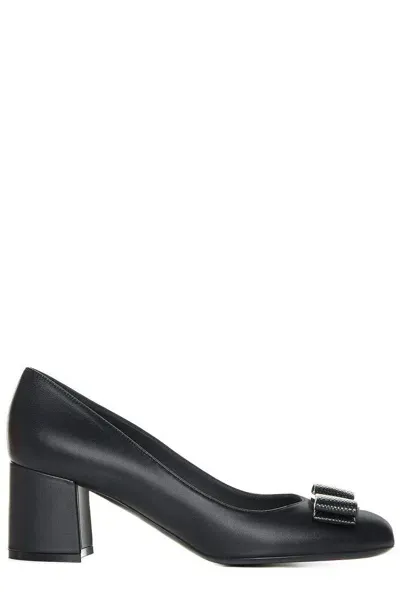 Ferragamo Salvatore  Vara Bow Slip In Black