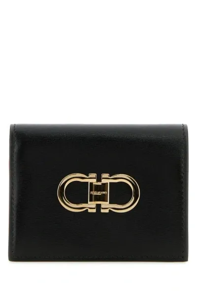 Ferragamo Salvatore  Woman Black Leather Wallet