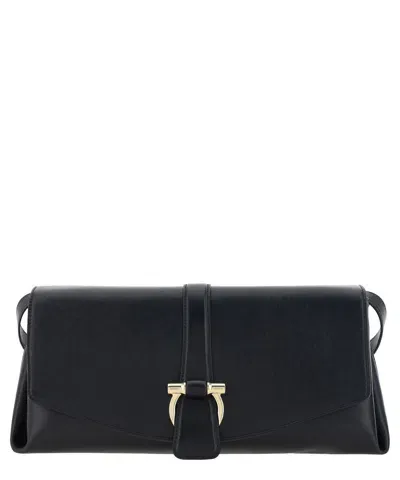 Ferragamo Shoulder Bag In Black