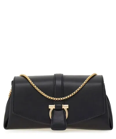 Ferragamo Shoulder Bag In Black