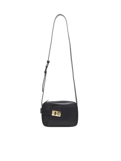 Ferragamo Small Camera Case Bag In Nero || Nero