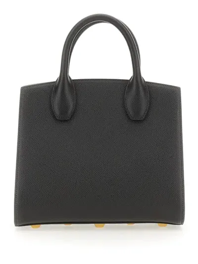 Ferragamo Studio Box Bag In Nero