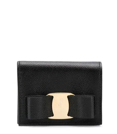 Ferragamo Vara Bow Coin Purse In Black