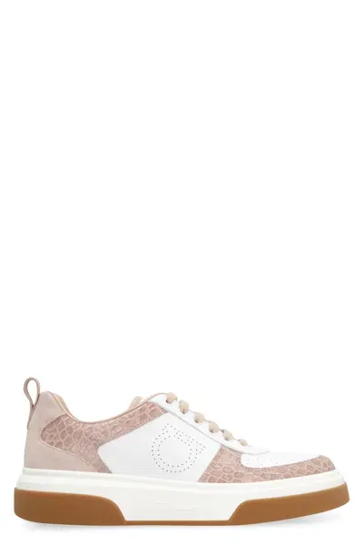 Ferragamo Salvatore  Colourblock Lace In White