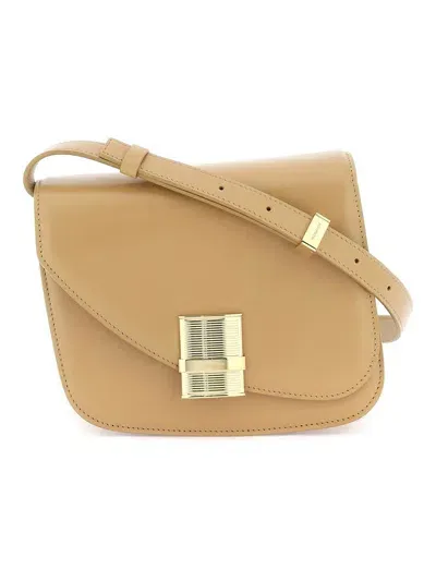 Ferragamo Women's Fiamma Crossbody Bag In Beige