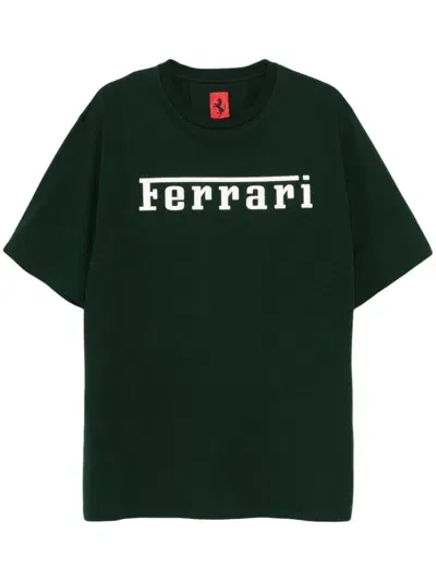 Ferrari Logo-print T-shirt In Green