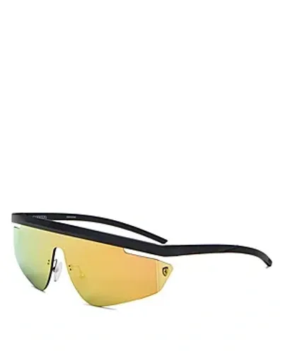 Ferrari Shield Sunglasses, 140mm In Black/yellow Gradient