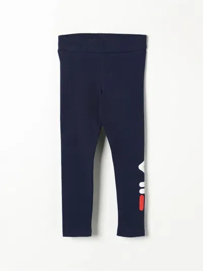 Fila Pants  Kids Color Blue In Blau