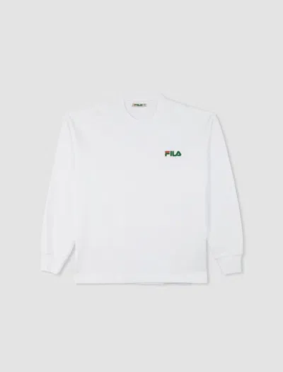 Fila T-shirt Linear F+ In Washed White