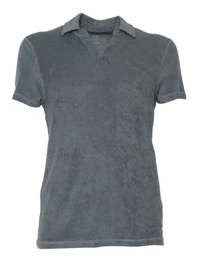 Filatures Du Lion Gray Polo Shirt