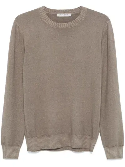 Fileria Crew-neck Sweater In Brown