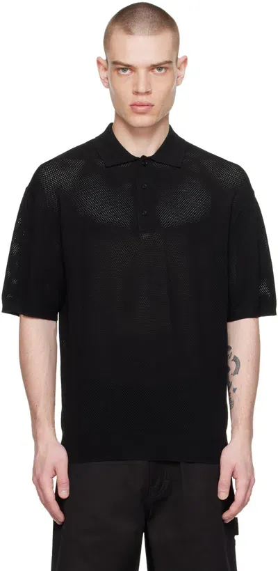 Filippa K Black Button Polo