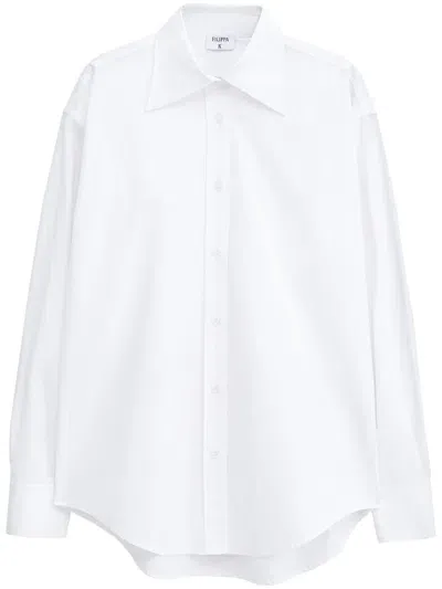 Filippa K Cotton Shirt In White