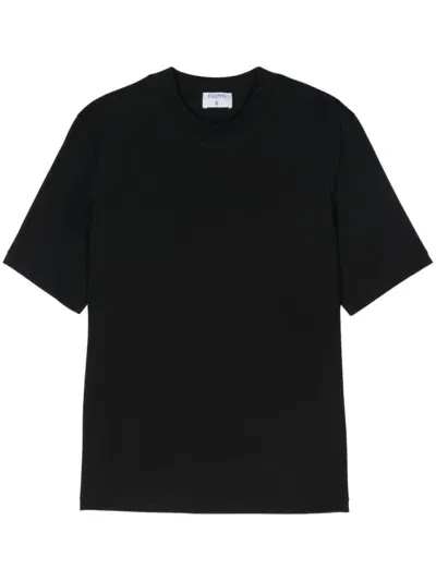 Filippa K Cotton T Shirt In Black