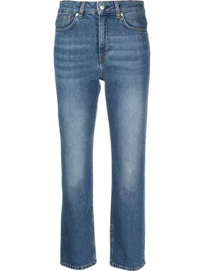 Filippa K Organic-cotton Straight Leg Jeans In Blau