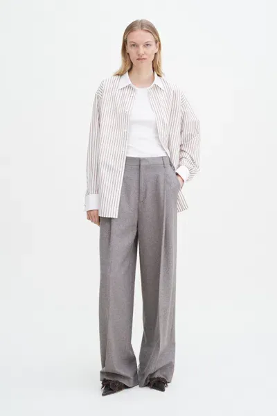 Filippa K Wide Pleated Flannel Trousers