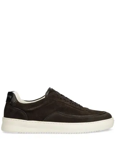 Filling Pieces Logo-print Suede Sneakers In Brown