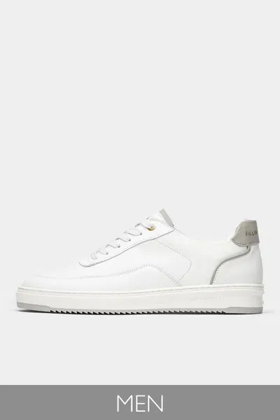 Filling Pieces Mondo Dela Men Sneaker In Light Grey In White