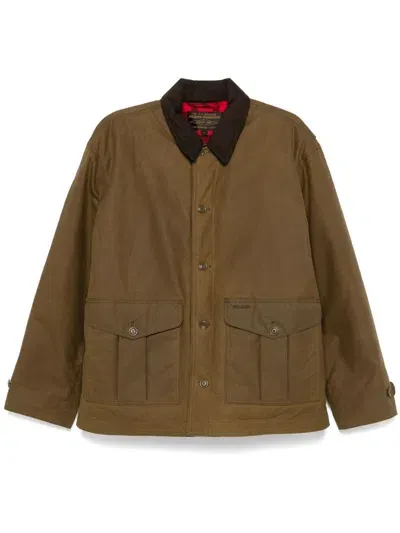 Filson Tin Cloth Field Jacket In Brown