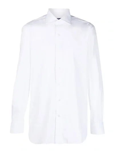 Finamore 1925 Cotton Blend White Shirt