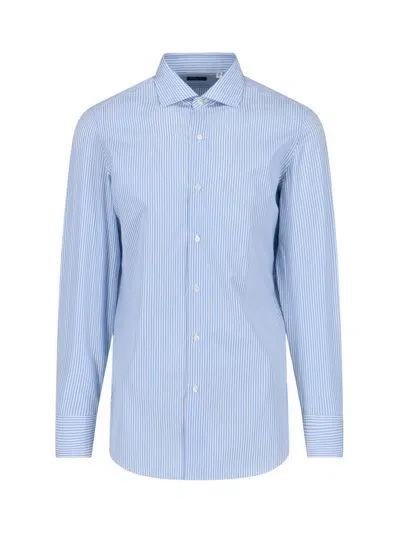 Finamore 1925 Classic Shirt In Blue