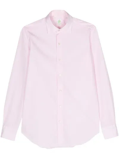 Finamore 1925 Napoli Classic-collar Cotton Shirt In Pink