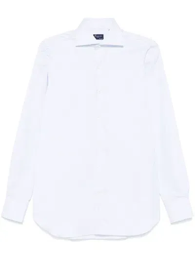 Finamore 1925 Napoli Striped Shirt In White