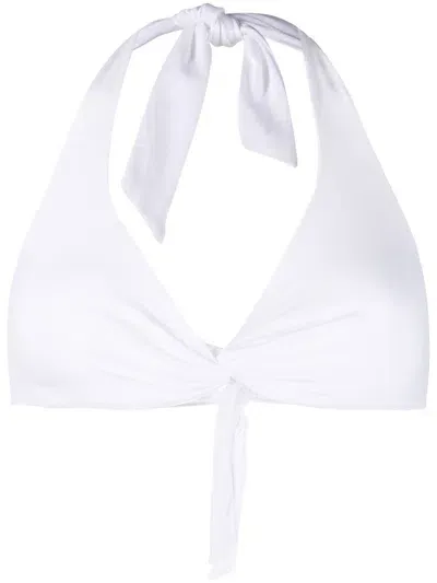 Fisico Halterneck Bikini Top In White