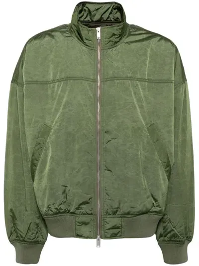 Five Cm Panelled Jacket In Green