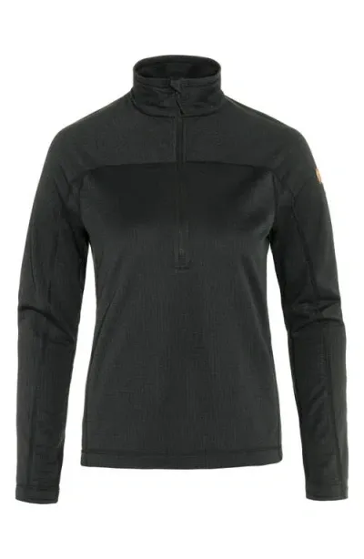 Fjall Raven Fjällräven Abisko Lite Fleece Half Zip In Black