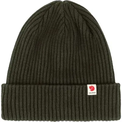 Fjall Raven Fjällräven Ribbed Performance Beanie In Deep Forest