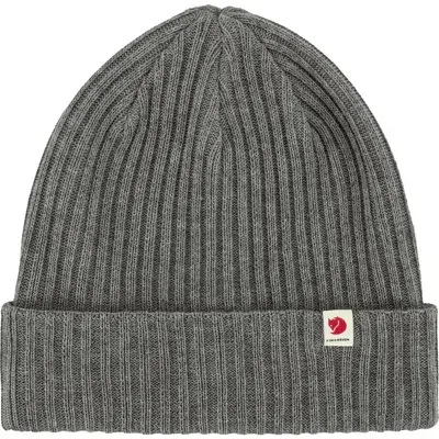 Fjall Raven Fjällräven Ribbed Performance Beanie In Gray