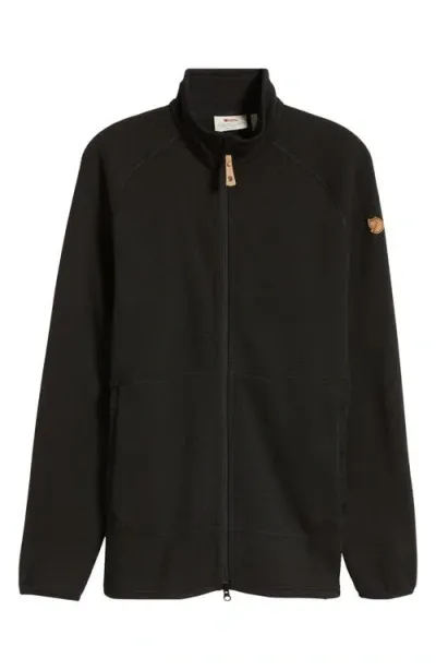 Fjall Raven Fjällräven Övik Fleece Zip Sweater In Black