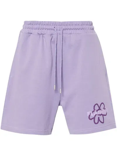 Flâneur Flower Shorts In Purple