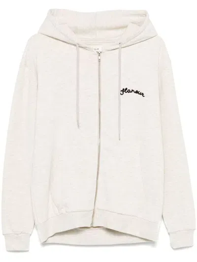 Flâneur Signature Hoodie In Neutrals