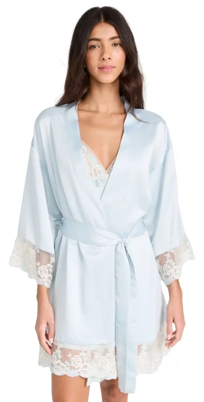 Flora Nikrooz Rosa Charmeuse Kimono Ice Flow