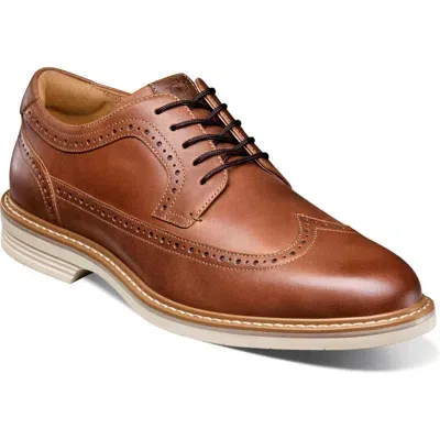 Florsheim Norwalk Wingtip Oxford In Cognac