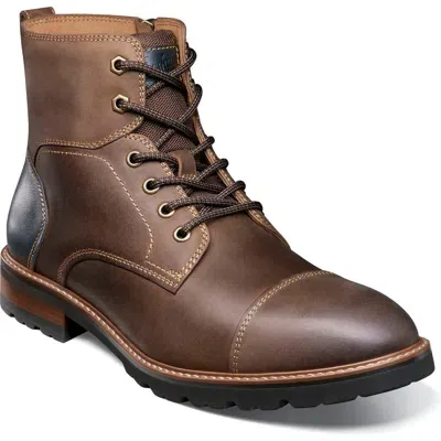 Florsheim Renegade Cap Toe Boot In Brown Ch