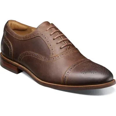 Florsheim Rucci Cap Toe Oxford In Brown Ch