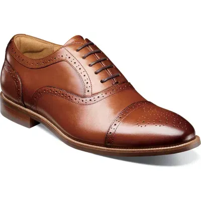 Florsheim Rucci Cap Toe Oxford In Cognac