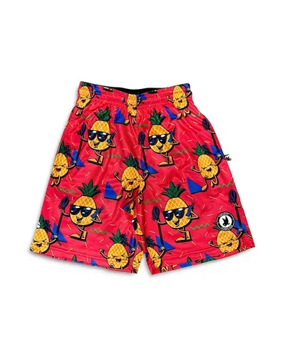 Flow Society Boys' Pineapple Lax Shorts - Little Kid, Big Kid In Pink