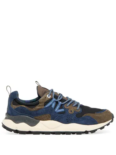 Flower Mountain Yamano 3 Sneakers  X Barbour In Blue