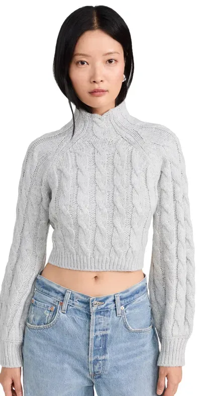 For Love & Lemons Lise Chunky Sweater Grey