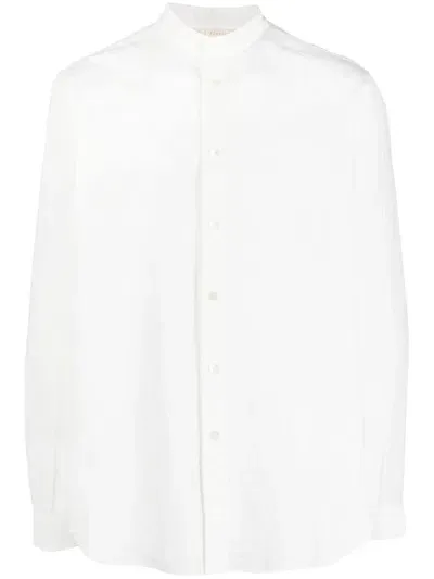 Forme D'expression Pointed-collar Cotton Shirt In Weiss