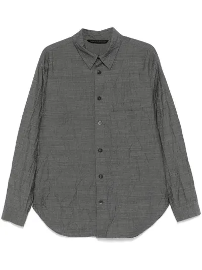 Forme D'expression Crinkled Shirt In Grey